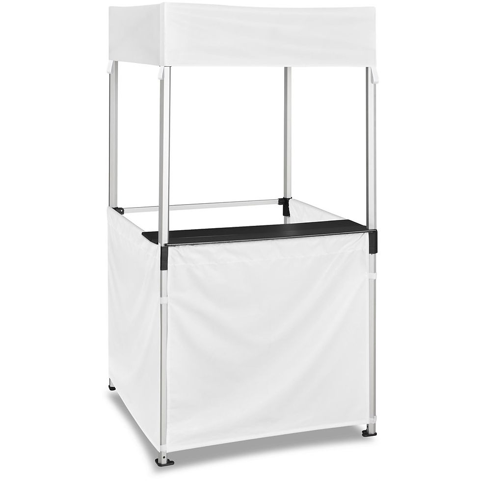 Thumbnail: Ovation Sublimated Gazebo 1m X 1m Kiosk - 3 Half-Wall Skins