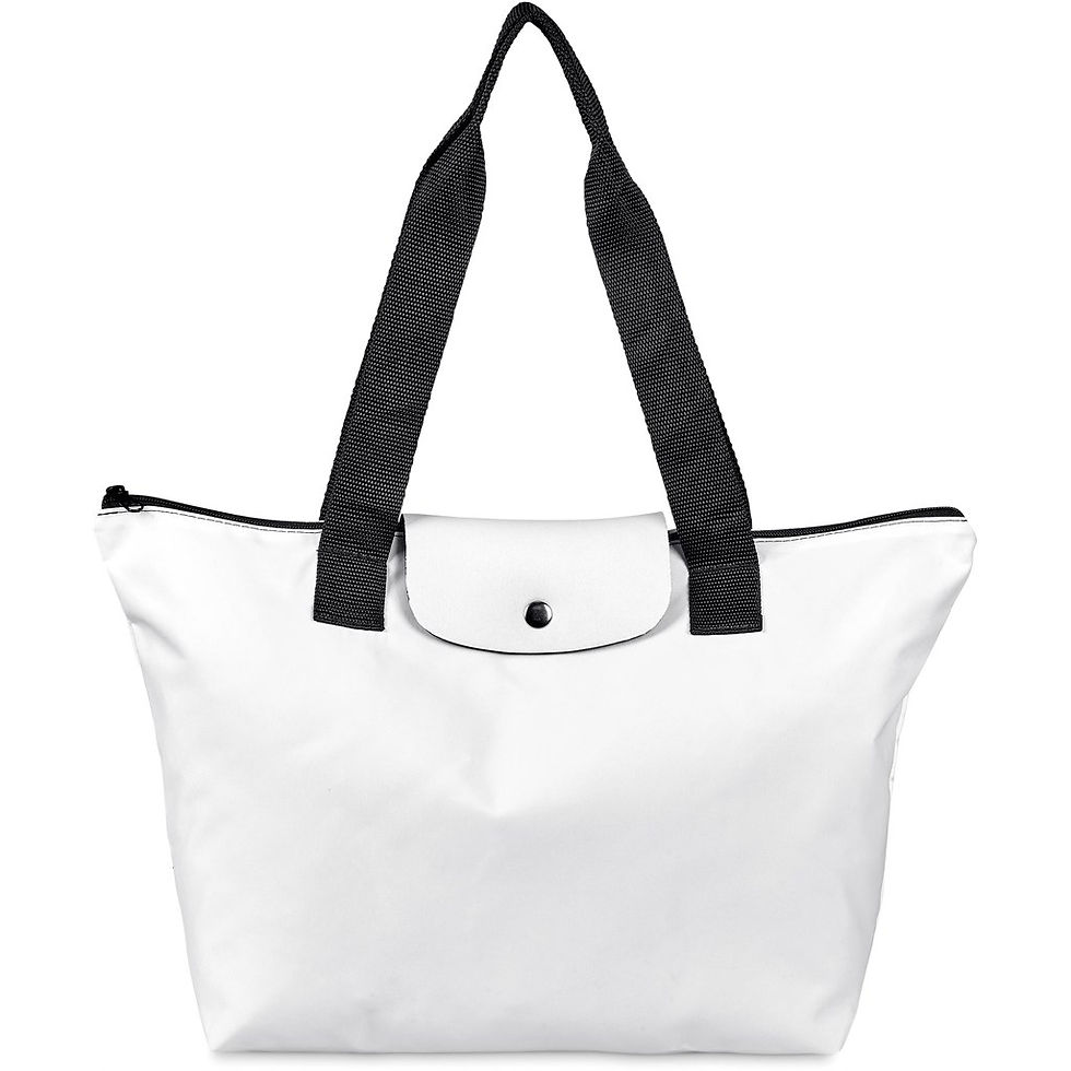 Thumbnail: Hoppla Rosebank Polyester Roll-Up Tote Bag