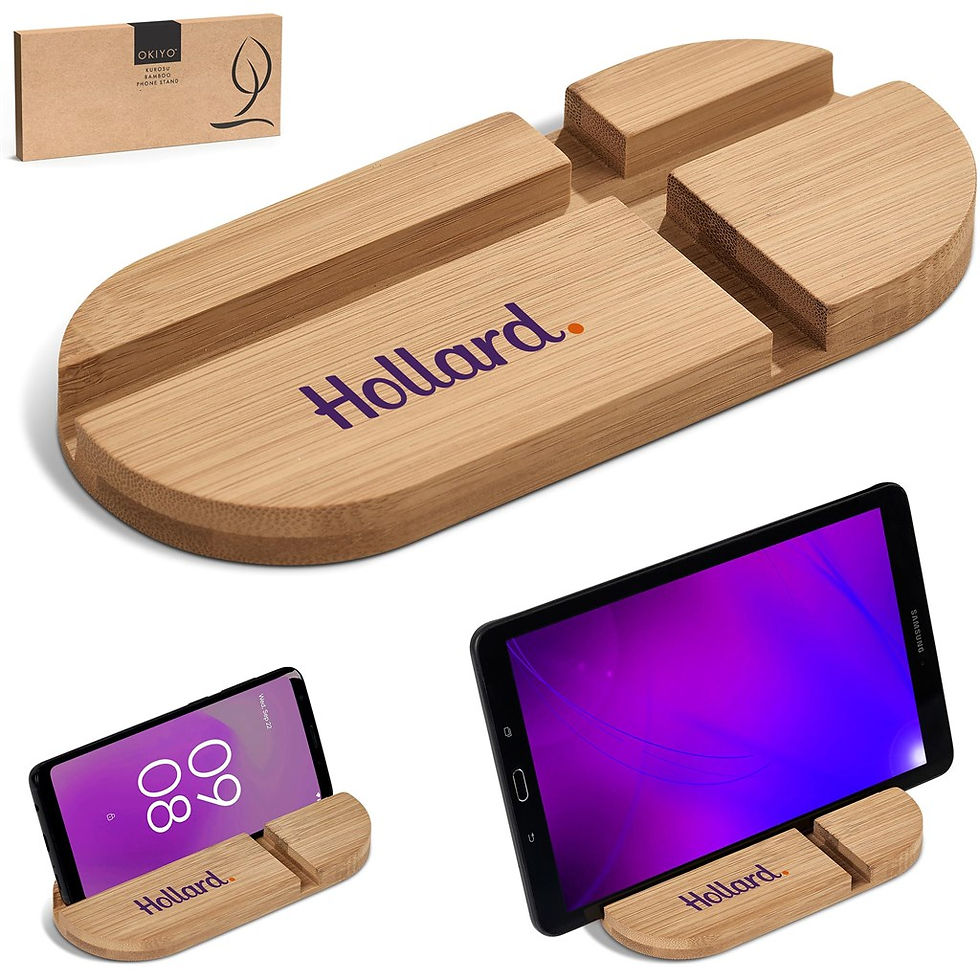 Thumbnail: Okiyo Kurosu Bamboo Phone Stand