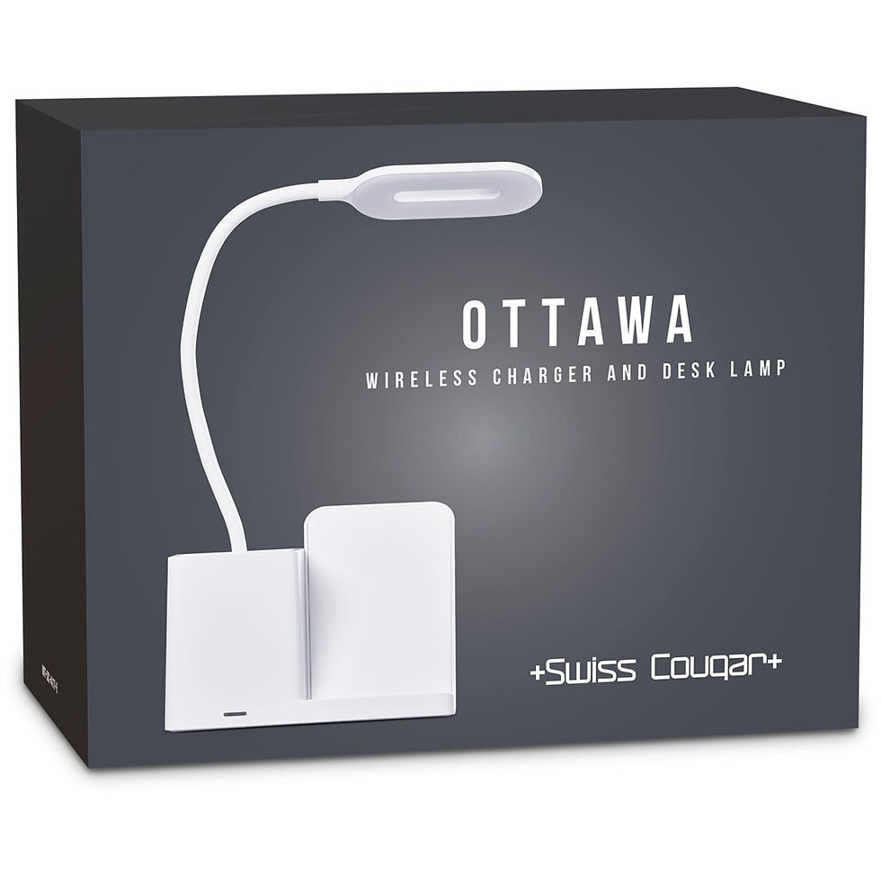 Thumbnail: Swiss Cougar Ottawa Wireless Charger and Desk Lamp