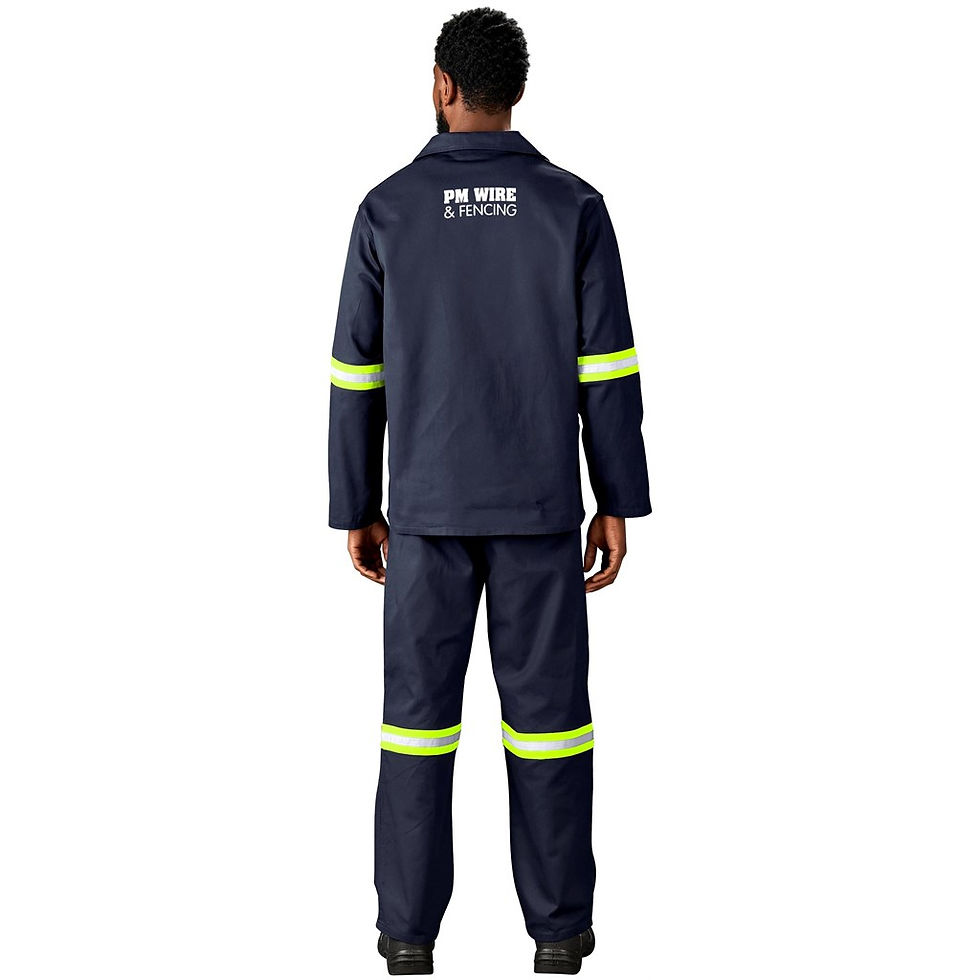 Thumbnail: Artisan Premium 100% Cotton Pants - Reflective Legs - Yellow Tape
