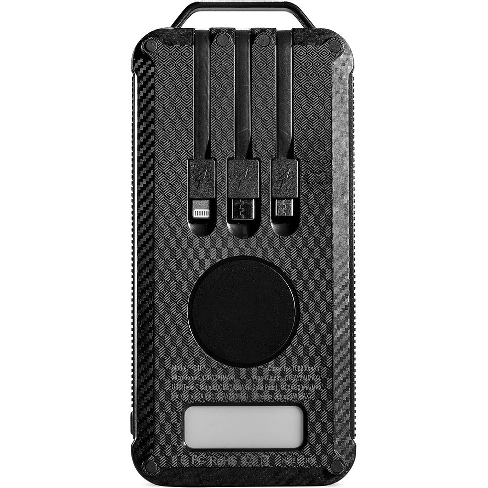 Thumbnail: Swiss Cougar Havana Wireless Charging Solar Power Bank - 10 000mAh