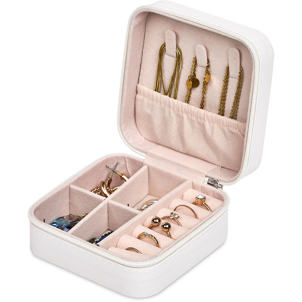 Thumbnail: Eva & Elm Crystal Travel Jewellery Box