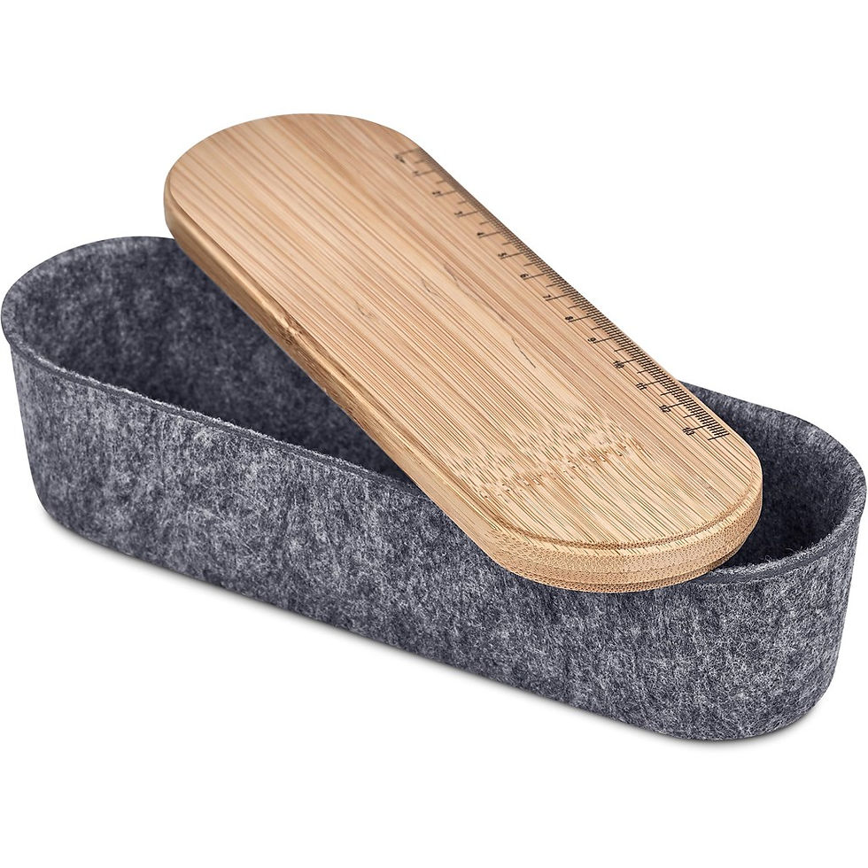 Thumbnail: Okiyo Byoga Recycled PET Felt & Bamboo Stationery Case