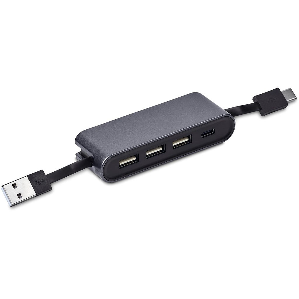 Thumbnail: Swiss Cougar Dubai USB Hub - Gun Metal