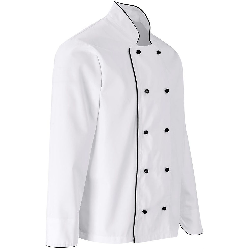 Thumbnail: Unisex Long Sleeve Dijon Chef Jacket