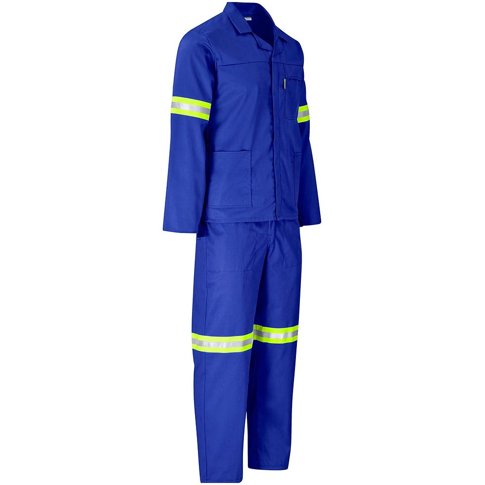 Thumbnail: Trade Polycotton Conti Suit - Reflective Arms & Legs - Yellow Tape
