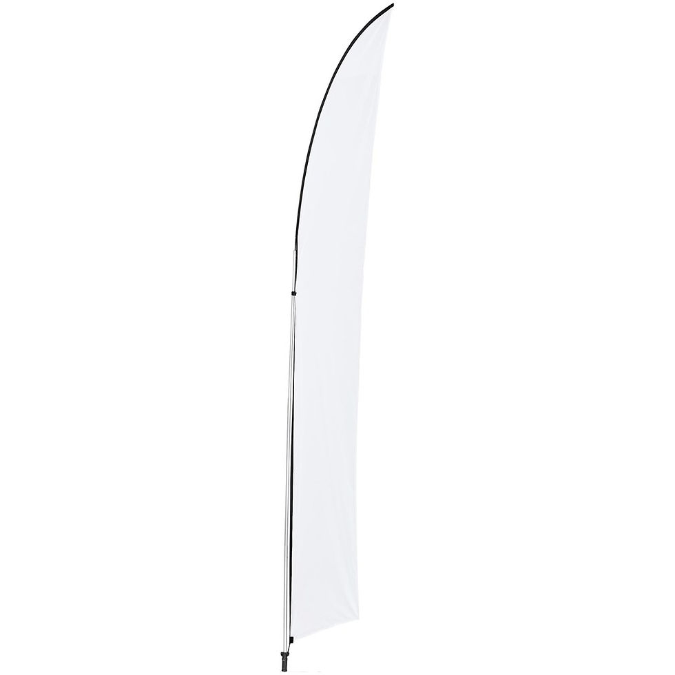 Thumbnail: Legend 4M Sublimated Arcfin Double-Sided Flying Banner - 1 complete unit