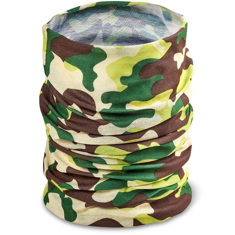 Thumbnail: Kids Camo Flexi Tubular Bandana - Green