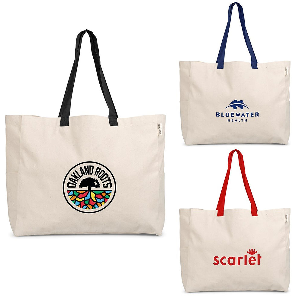 Thumbnail: Kooshty Barbados Large Cotton Beach Bag