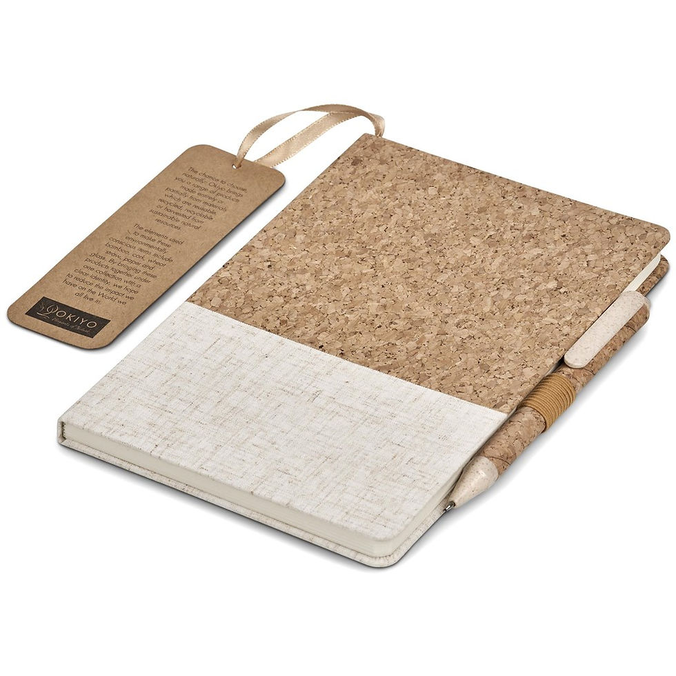 Thumbnail: Okiyo Cardon Cork Notebook & Pen Set