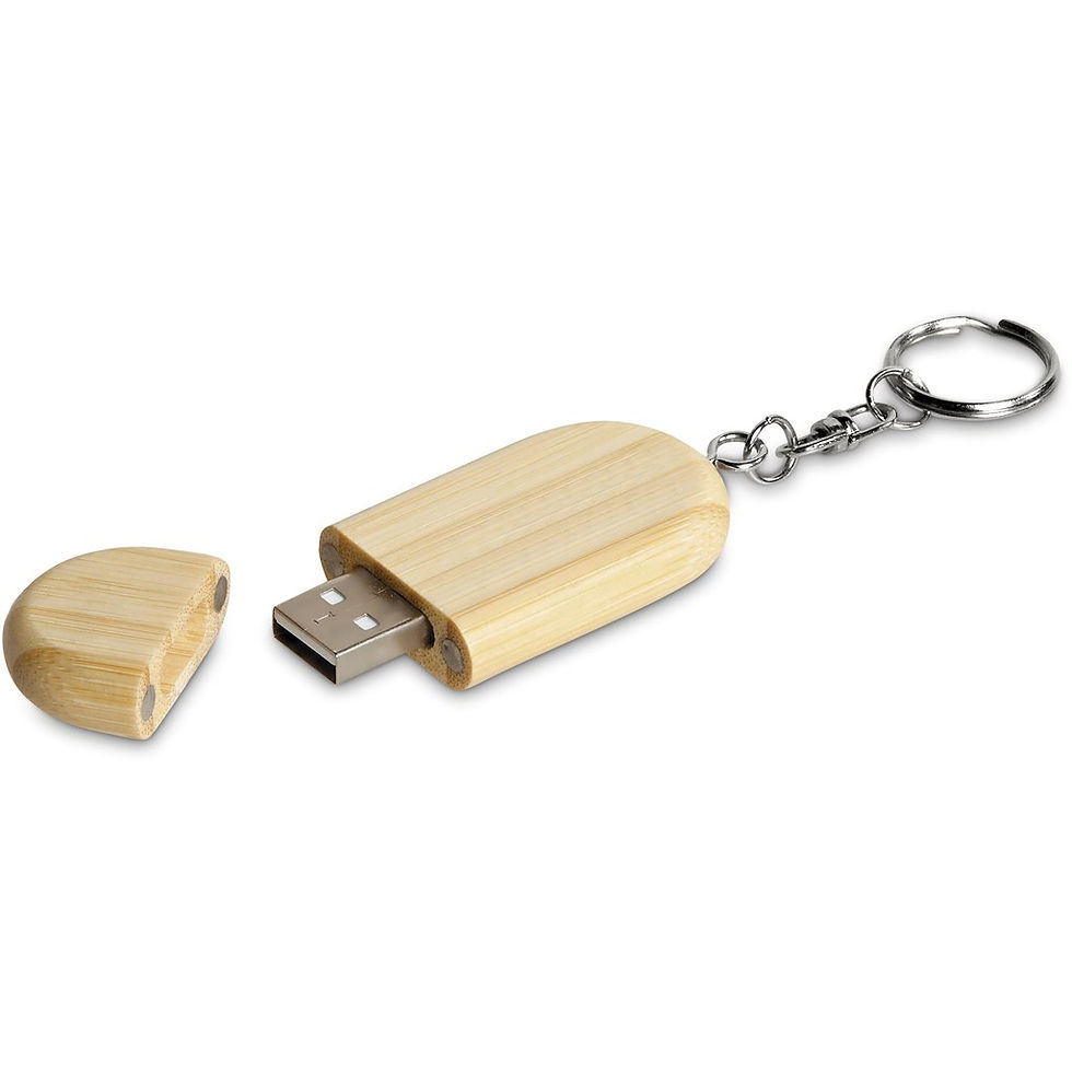 Thumbnail: Okiyo Benkyou Bamboo Flash Drive Keyholder - 8GB