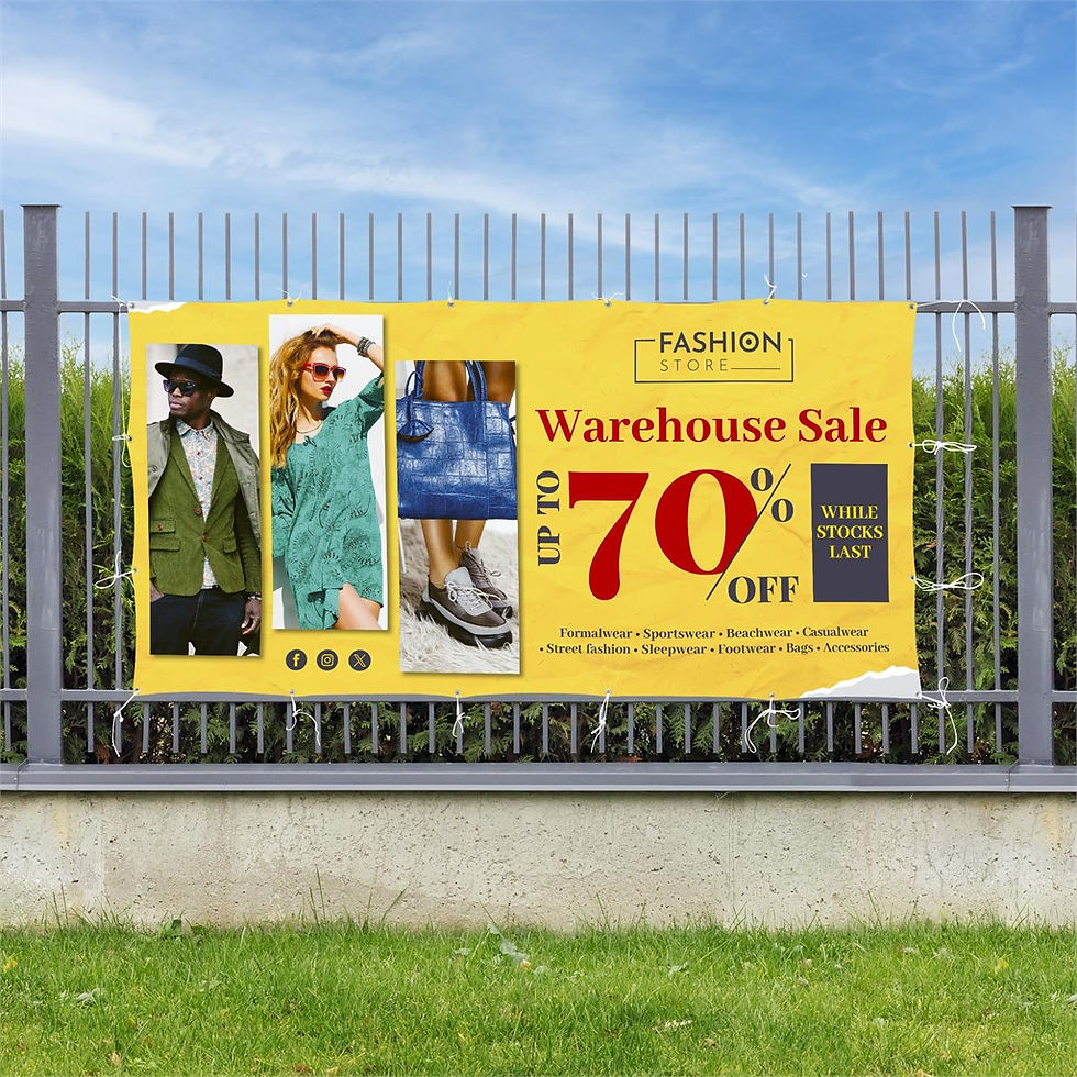 Thumbnail: Sublimated Display Fabric Banner 3m x 1.5m