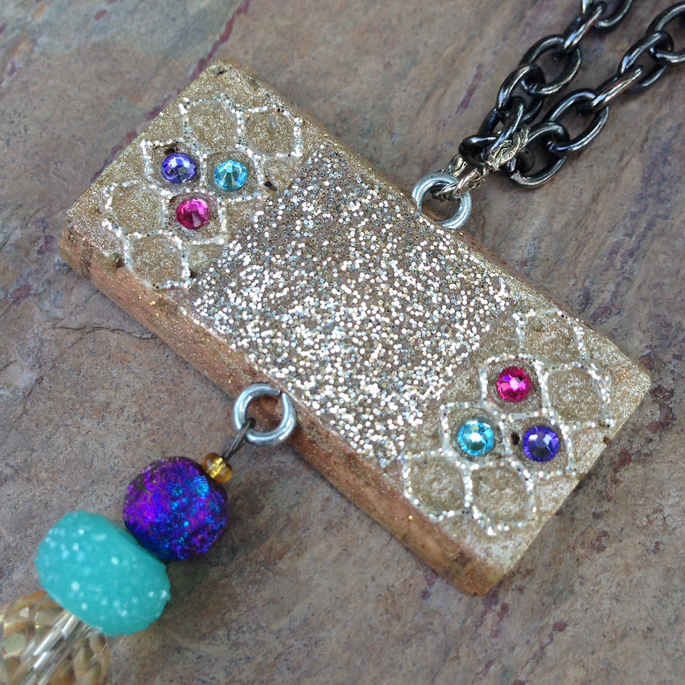 Thumbnail: Turquoise Mesh Necklace