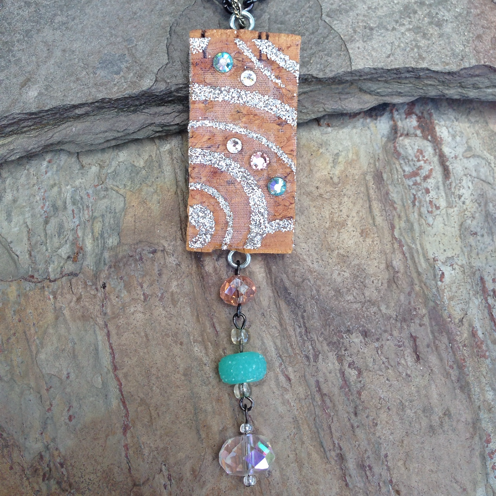 Thumbnail: Turquoise Swirl Necklace