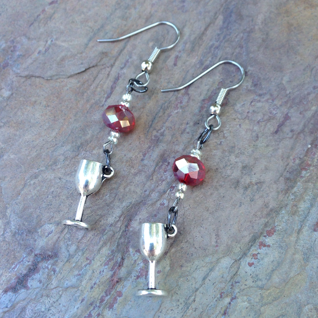 Cabernet Wine Earrings