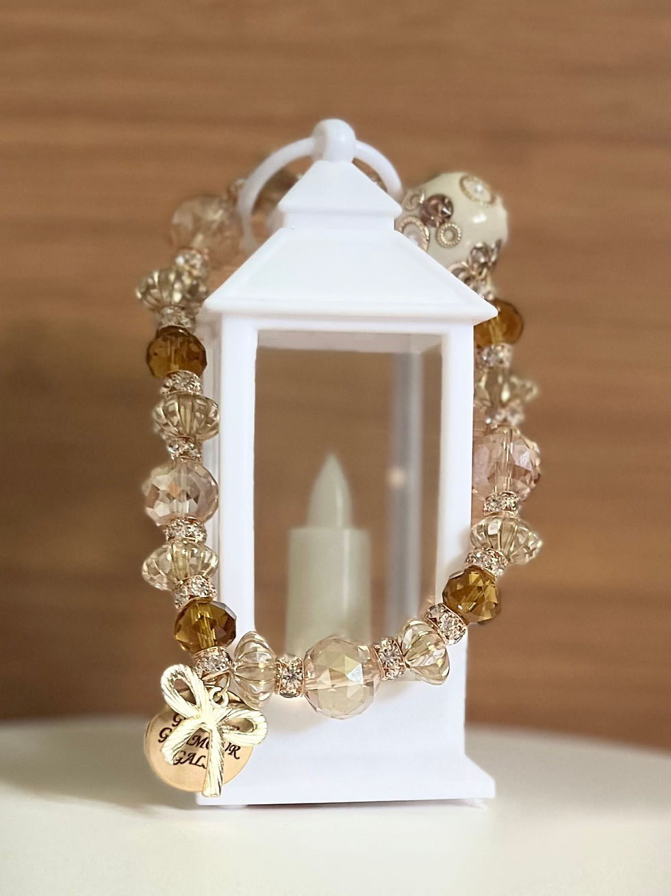 Thumbnail: Gold Beaded Bracelet