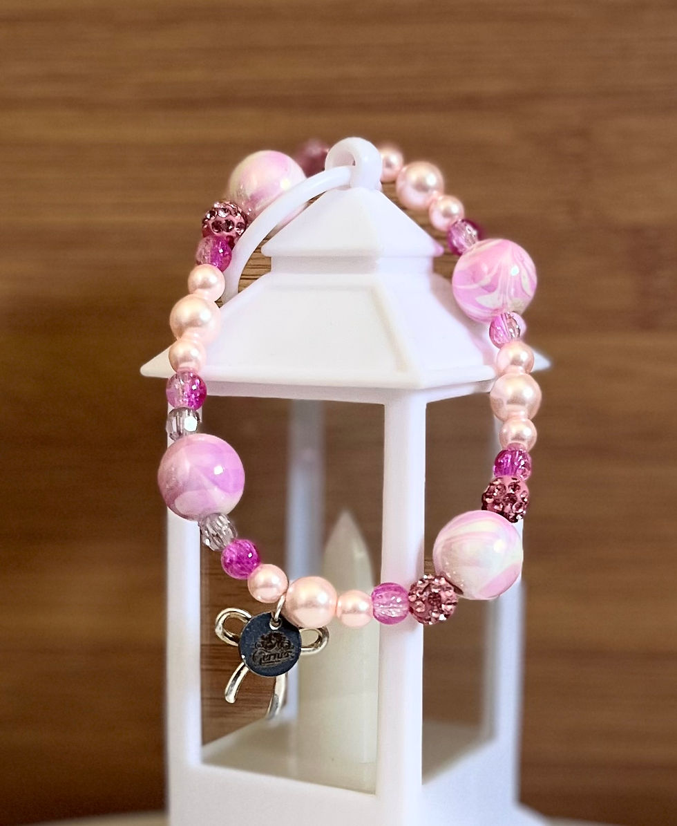 Thumbnail: Pink Beaded Bracelet