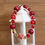 Thumbnail: Red & Gold Beaded Bracelet
