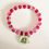 Thumbnail: Pink & Silver Beaded Bracelet