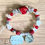 Thumbnail: Red Clear & Silver Beaded Bracelet