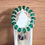 Thumbnail: Green & Silver Beaded Bracelet