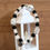 Thumbnail: Black, White, Clear, & Silver Beaded Bracelet