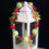 Thumbnail: Red, Green, & Gold Beaded Bracelet (Christmas)