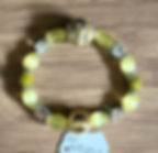 Yellow & Gold Beaded Bracelet