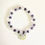 Thumbnail: Purple, Clear, & Silver Beaded Bracelet