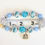 Thumbnail: Turquoise, Blue, & Silver Beaded Bracelet