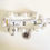 Thumbnail: White & Silver Beaded Bracelet