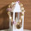 Thumbnail: Pink, White, & Gold Beaded Bracelet