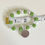 Thumbnail: Green & Clear Beaded Bracelet