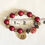 Thumbnail: Red, Black, & Gold Beaded Bracelet