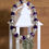 Thumbnail: Purple, Clear, & Silver Beaded Bracelet