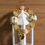 Thumbnail: Gold, Beige, & Amber Beaded Bracelet