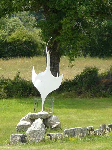 les oiseaux blancs.