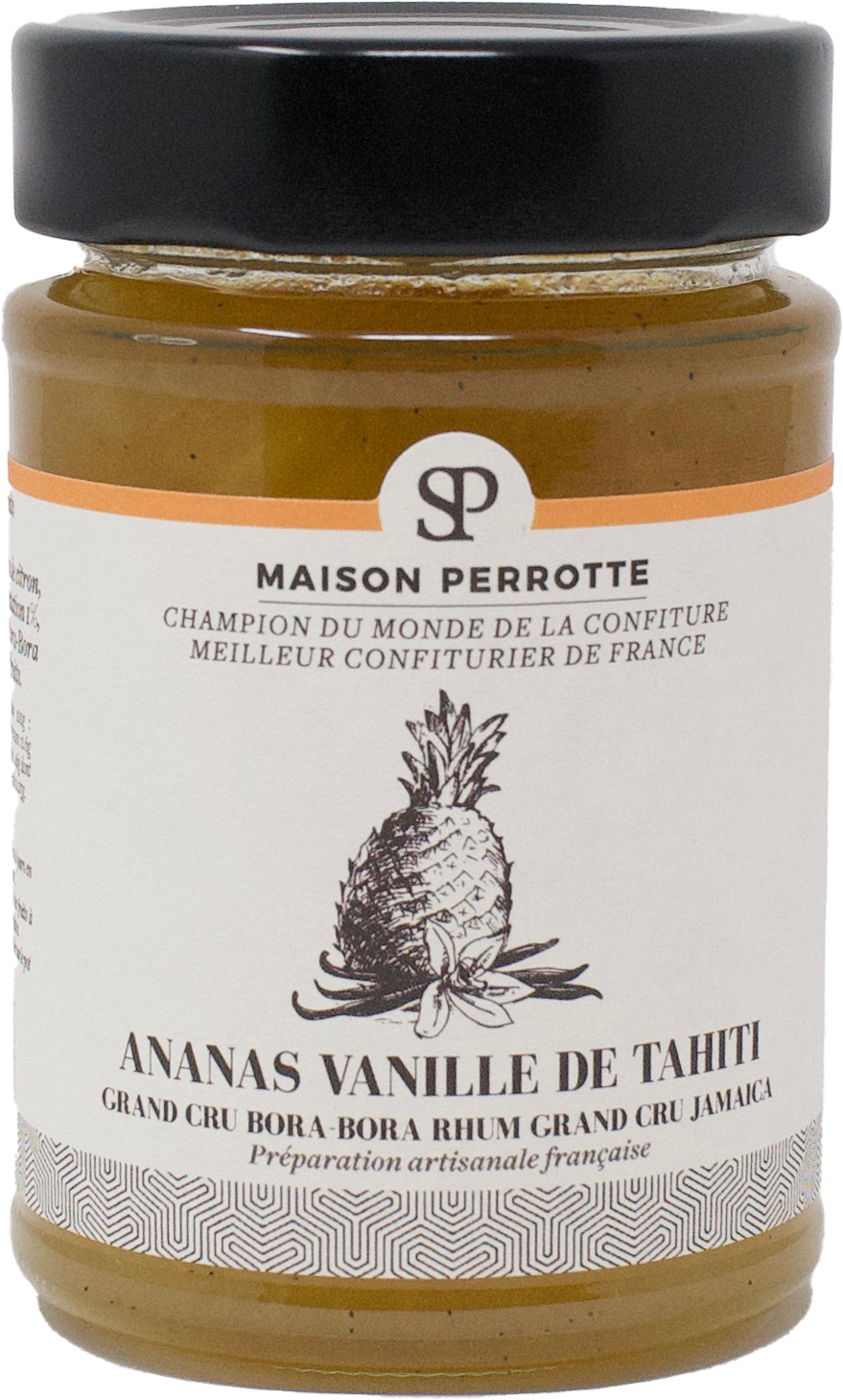 Pineapple Grand Cru Vanilla & Rhum Jam, Maison Perrotte