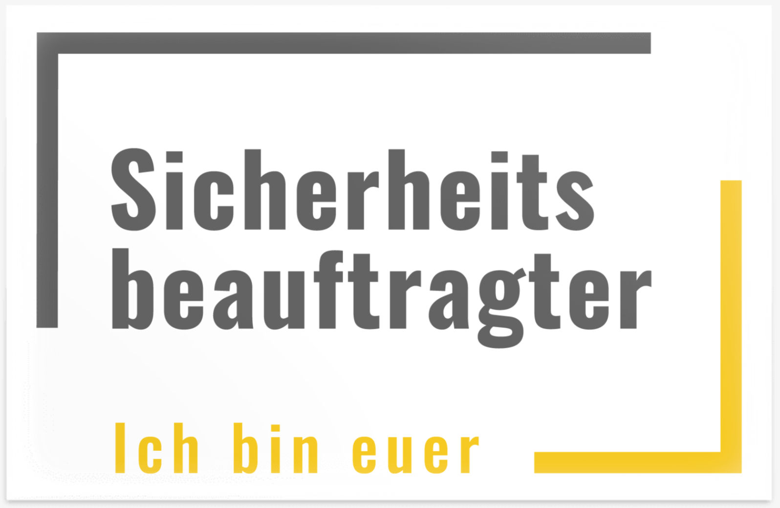 Sicherheitsbeauftragter Magnetschild/Abzeichen
