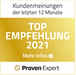 Proven Expert Top Empfehlung 2021