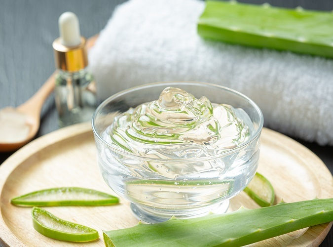 Aloe veraĀ locks in hydration and soothes inflammation.
