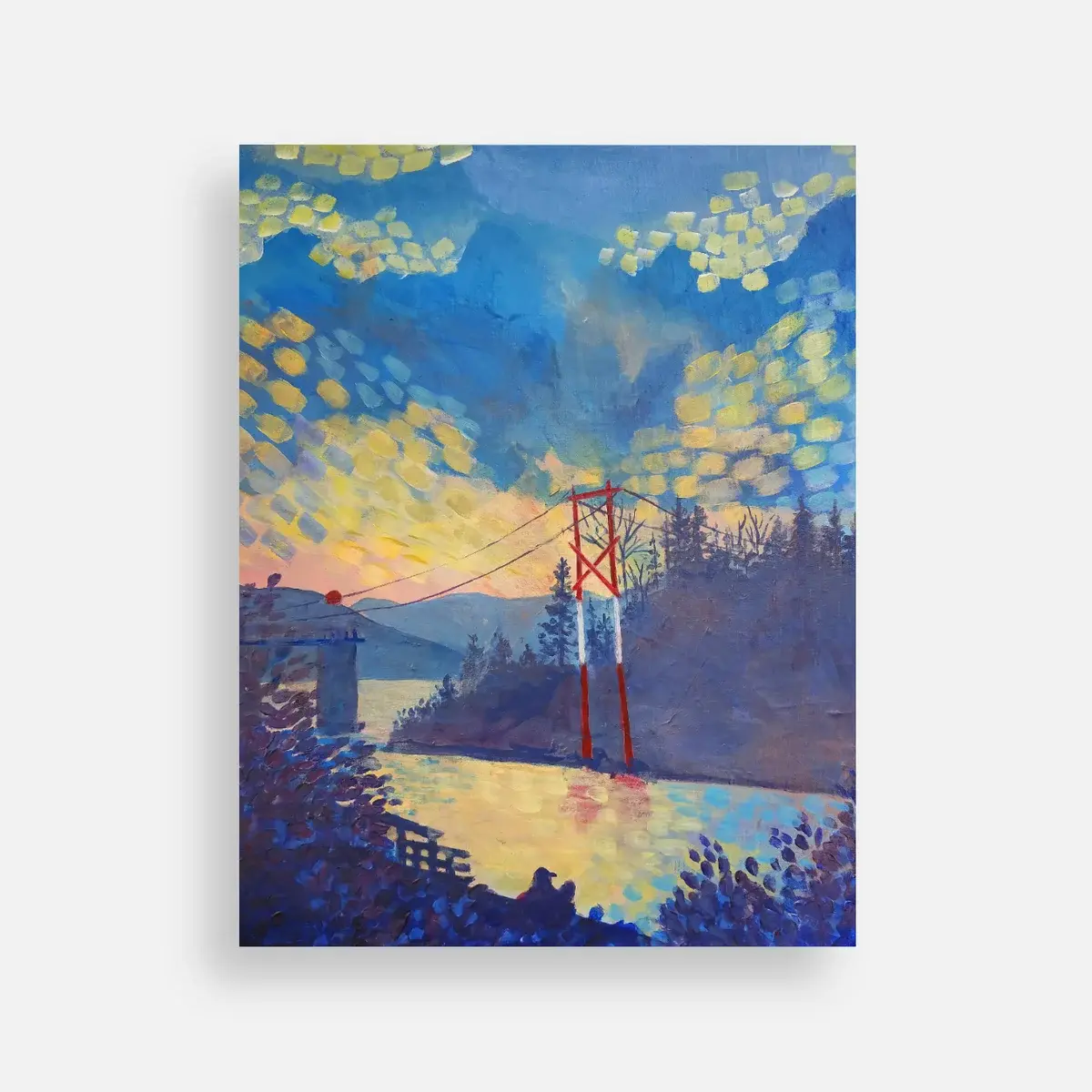 4.2” x 5.5” Postcard, Together with the Sunset