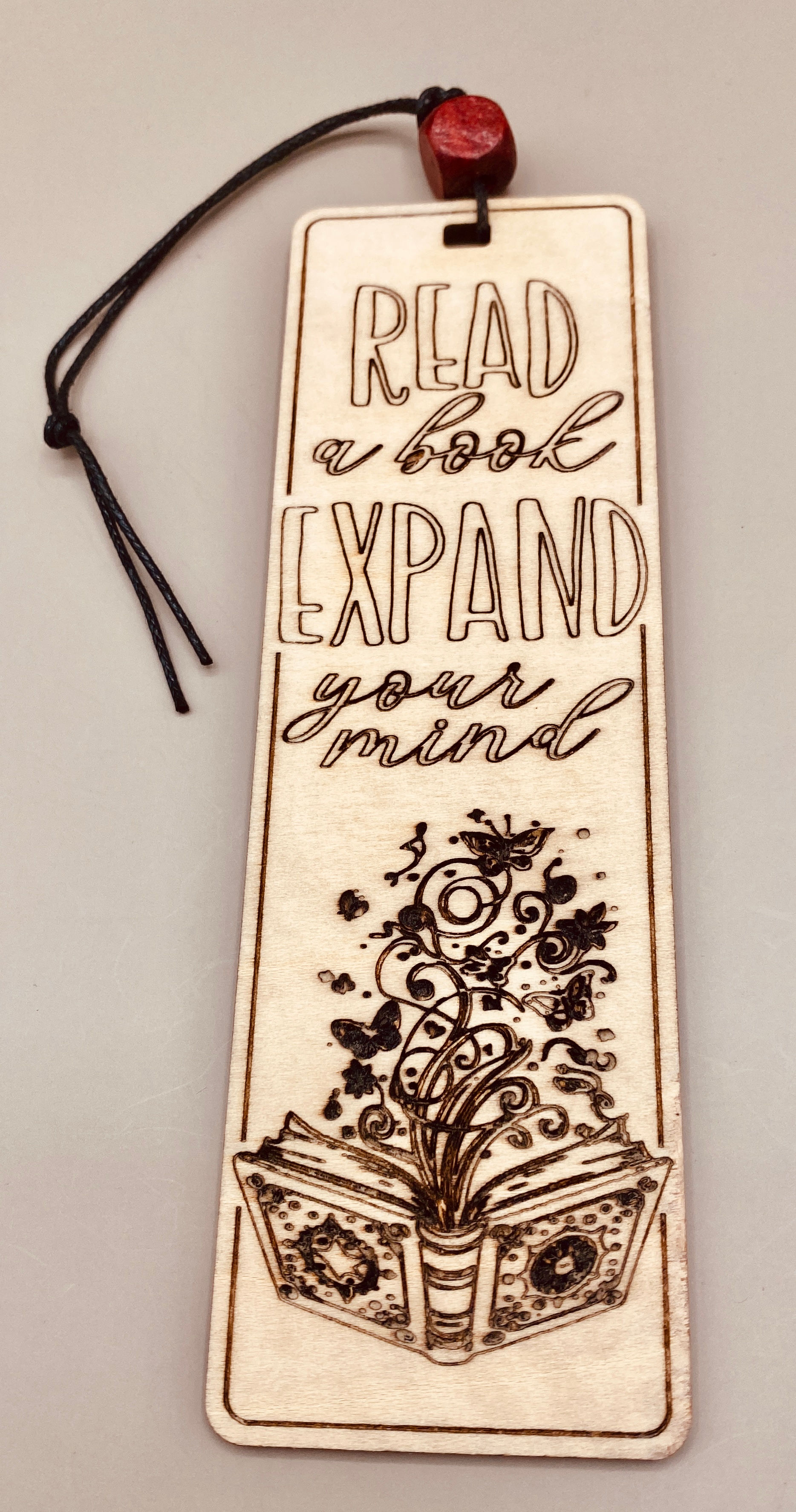 Wood Engraved Book Mark