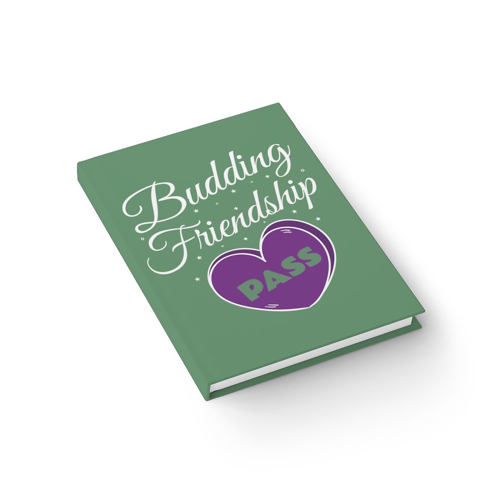 Thumbnail: Puff Puff Pass Budding Friendship Blank Journal | Weed Themed Blank Journal