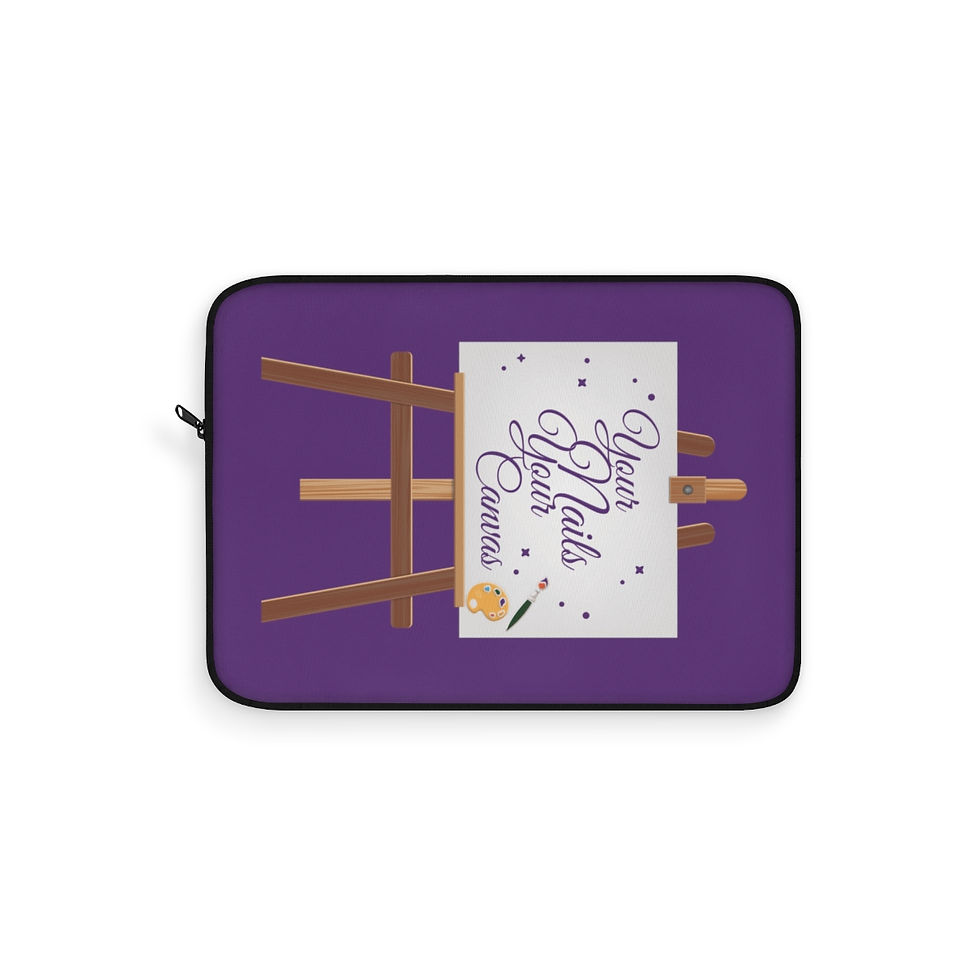 Your Nails Your Canvas Laptop Sleeve | Nail Tech Laptop Protector Cover