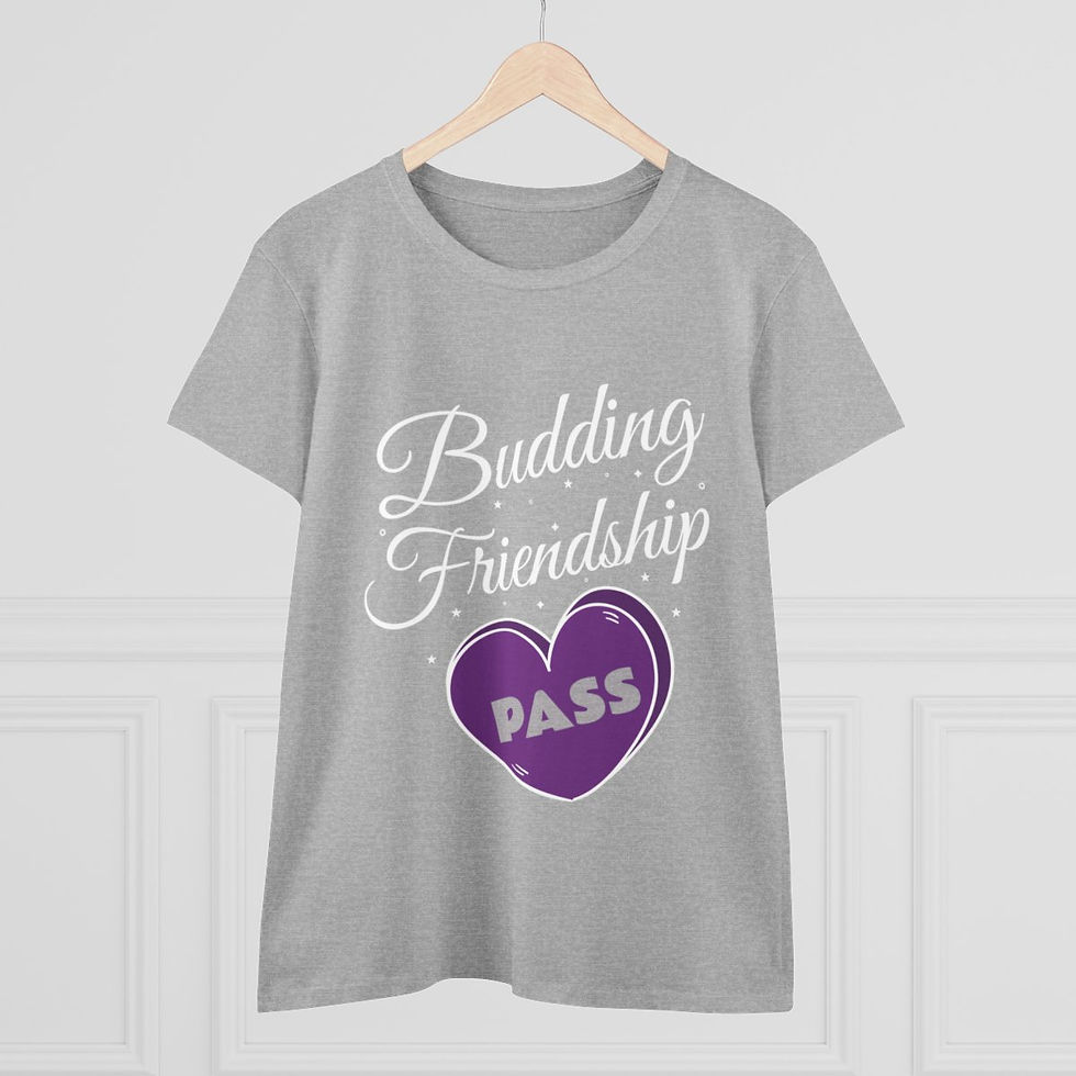Thumbnail: Women's Semi-Fitted Budding Friendship Shirt | Weed Shirt | Puff Puff Pass Tee