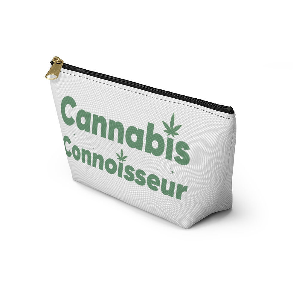 Thumbnail: Cannabis Connoisseur Green Text Weed Storage Bag | Weed Organization