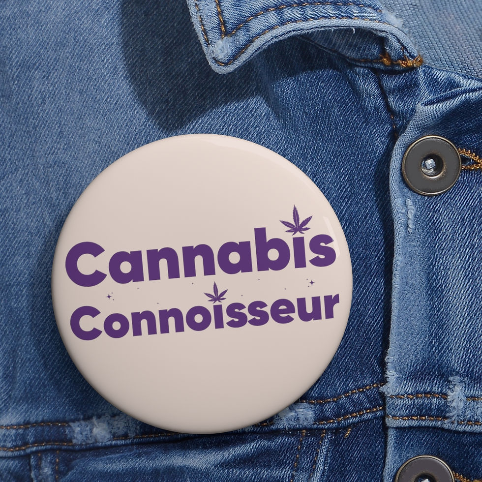 Thumbnail: Cannabis Connoisseur Button Pin | Weed Pin | Weed Gift | Weed Decor