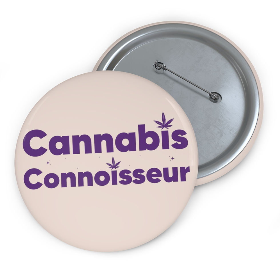 Thumbnail: Cannabis Connoisseur Button Pin | Weed Pin | Weed Gift | Weed Decor